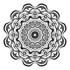 Mandala Style Vector Color Shapes. Abstract design. Fantastic decoration for fashion, holiday card, relax illustration