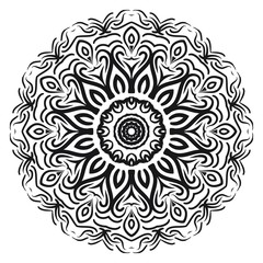 beautiful flower mandala. decorative vector. gold, black color. Super vector illustration.