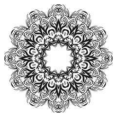 Vector, Floral, Oriental mandala. Vintage decorative elements. Vector illustration. It is super brilliant vector illustration