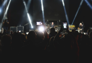 Crowd of people in a concert