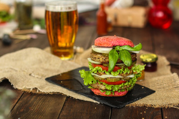 burger color - sandwich is a lot of layers. food background