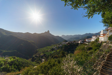 Tejeda, idyllic village in the mountains of Gran Canaria, Canary islands, Spain