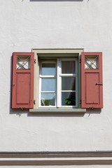 Obraz na płótnie Canvas city facades in south germany bavaria town wangen