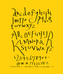 벡터 문자 / 손으로 쓴 글씨체