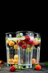 Detox infused flavored water