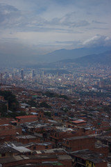 Aerial view on medellin, colombia