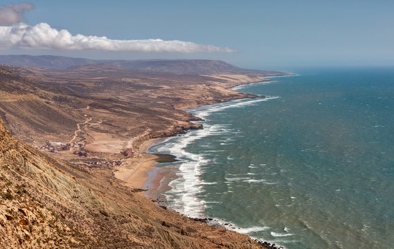 Paysage de Imsouane au nord deTaghazout-Maroc