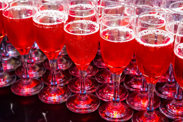 Red Fruit Cocktail  welcome drinks at Spring Festival party event