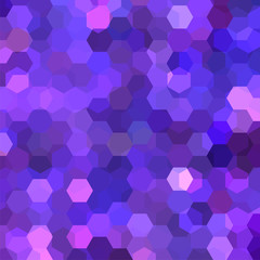 Background made of pink, purple hexagons. Square composition with geometric shapes. Eps 10