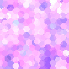 Vector background with pastel pink hexagons. Can be used in cover design, book design, website background. Vector illustration