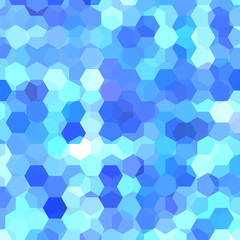 Obraz na płótnie Canvas Background made of blue, white hexagons. Square composition with geometric shapes. Eps 10