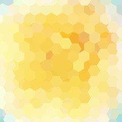 Fototapeta na wymiar Background of geometric shapes. Yellow mosaic pattern. Vector EPS 10. Vector illustration