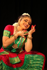 bharathanatyam is one of the classical dance forms of india,from the state of tamil nadu.the picture is from a stage performance