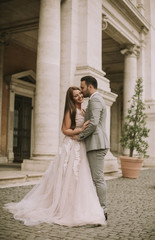 Wedding couple in Rome, Italy