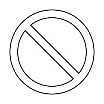 recommend clip art: no sign, prohibition symbol design isolated on white background