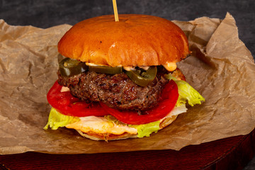 Burger with meat
