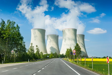 Nuclear power plant in Czech Republic. Europe.