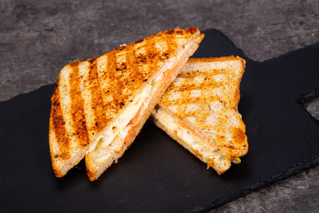 Sandwich with salmon