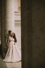 Wedding couple in Rome, Italy