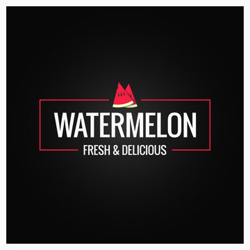 watermelon border logo on black background
