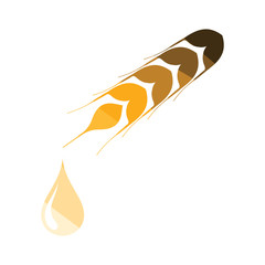 Wheat with drop icon