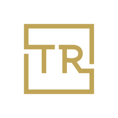 two letter logo line square TA TO TZ