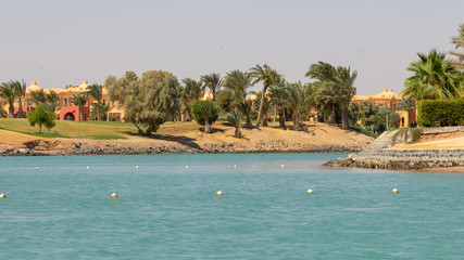 Blick auf den Golfplatz