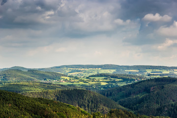 Fototapeta na wymiar Czech countryside on summer day
