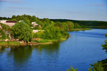 Fototapeta na wymiar Medvedka River in Voskresensk, Russia