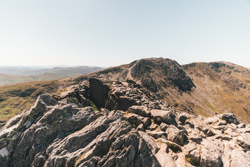 Mountains of Snowdonia in Wales UK