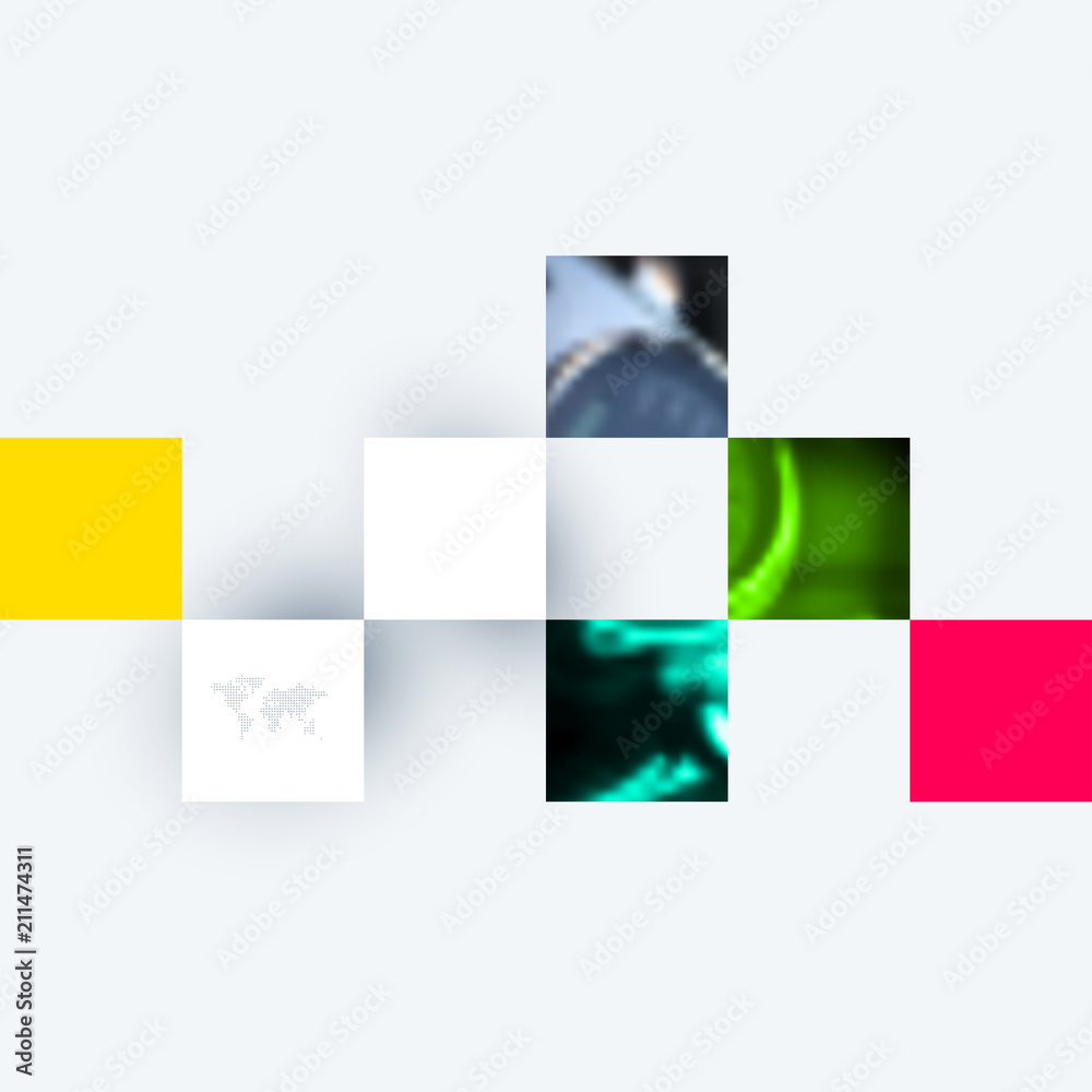 Poster abstract design of colourful vector elements for modern background with rectangular shapes for busin