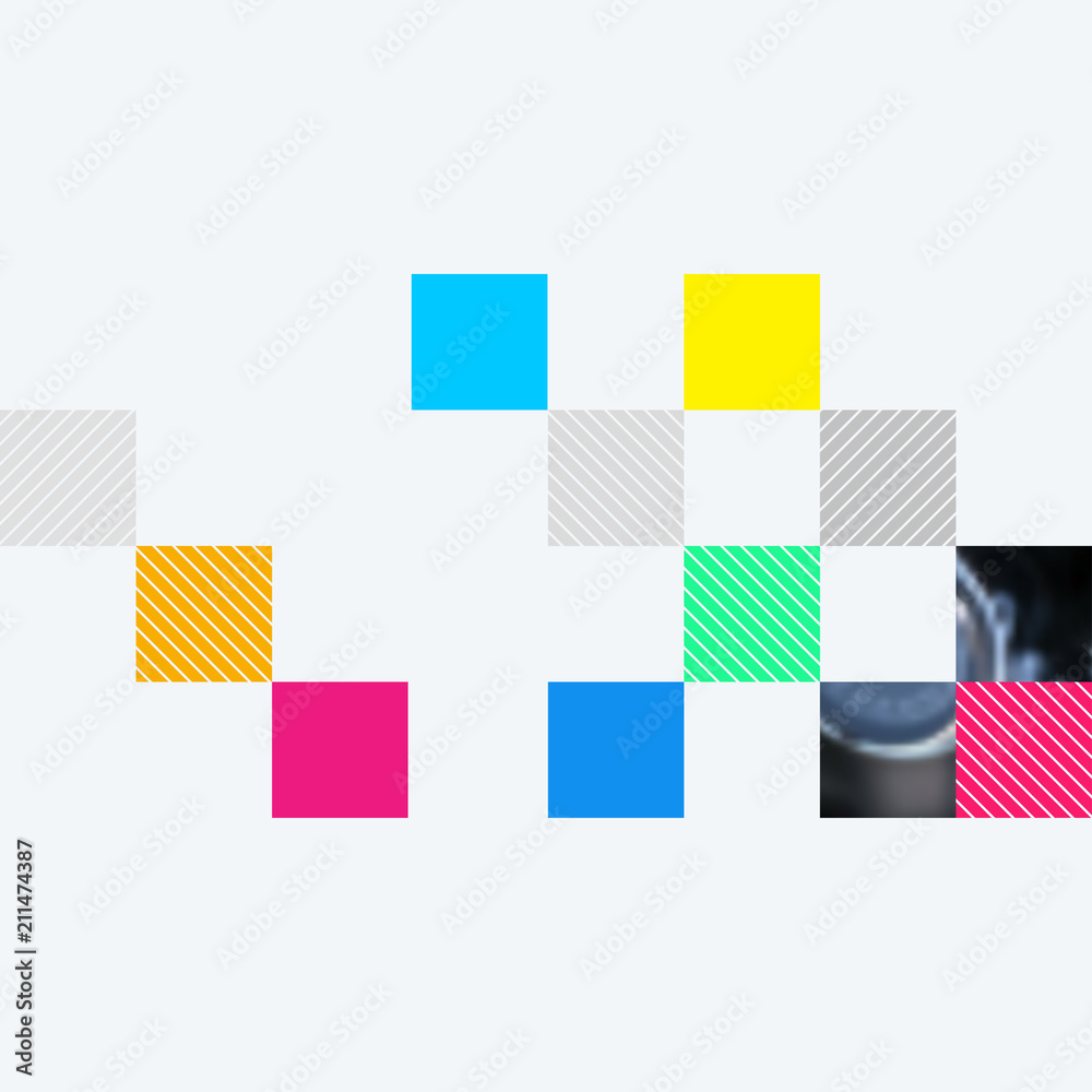 Poster abstract design of colourful vector elements for modern background with rectangular shapes for busin