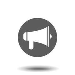 loudspeaker icon vector, stock vector illustration flat design style