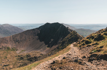 Mountains of Snowdonia in Wales UK
