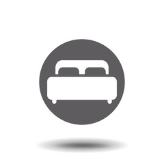 Obraz premium Double bed icon