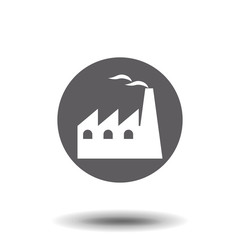 Factory vector icon on white background