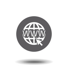 Click to go to website or internet line art icon for apps and websites