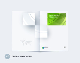 Square design presentation template with colourful rectangles shadows. Abstract vector set of modern horizontal banners