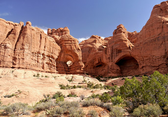 Fototapeta premium Arches rock towers. Utah, USA