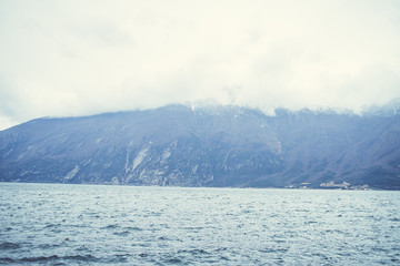Lago di Garda. Water surface.