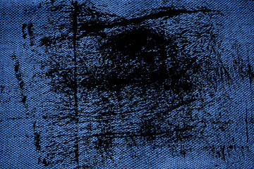 Grunge Ultra blue Linen fabric surface for mock-up or designer use, swatch, book cover sample