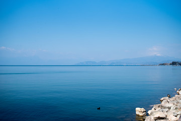 Lago di Garda. Water surface.