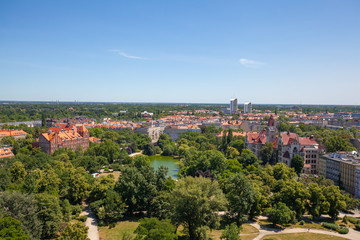 Fototapeta na wymiar Green city Wrocław