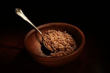 Блюдо с гречкой.