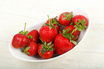 Strawberry in the bowl