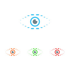 Eye Logo with Vertical Stripe