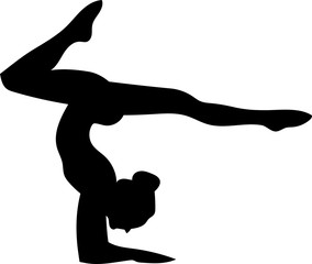  isoleted  black silhouette fitness exercise