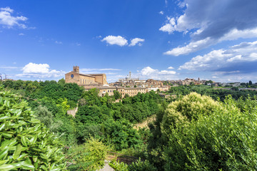 Stadtansicht von Siena, Toskana