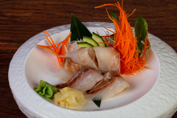 Sashimi with dorado