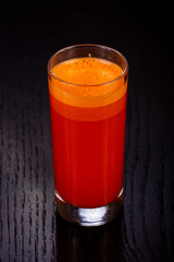 Delicious carrot juice